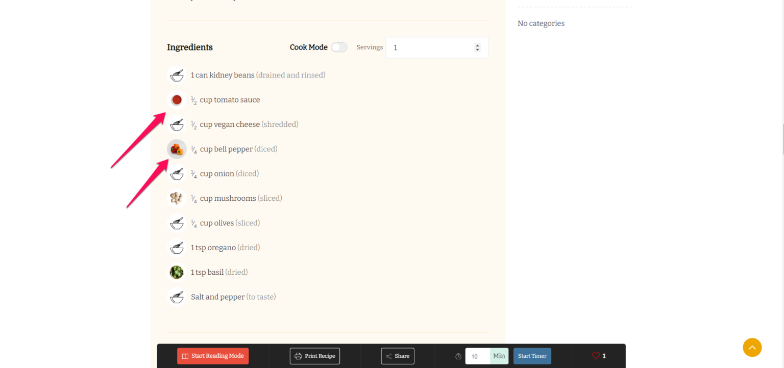 How to configure Advanced Ingredients Settings? WP Delicious